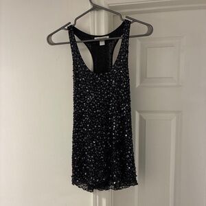 Alice & Olivia Racerback Sparkly Top